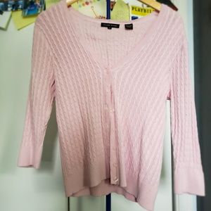 Jeanne Pierre light pink cardigan